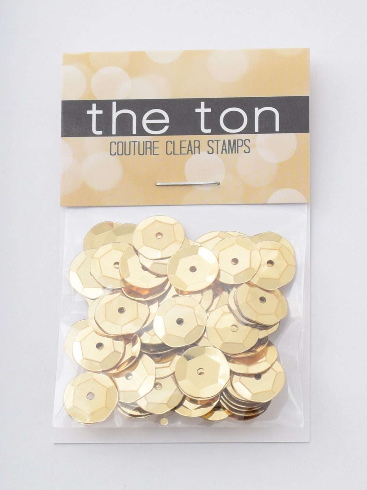 Medallion Gold Sequins - 10mm, 8mm, 6mm, 5mm, 4mm, MIXED
