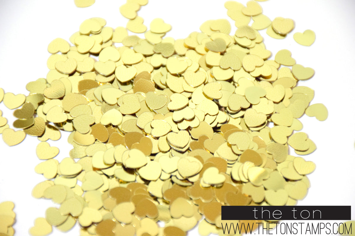 Heart Confetti - Gold