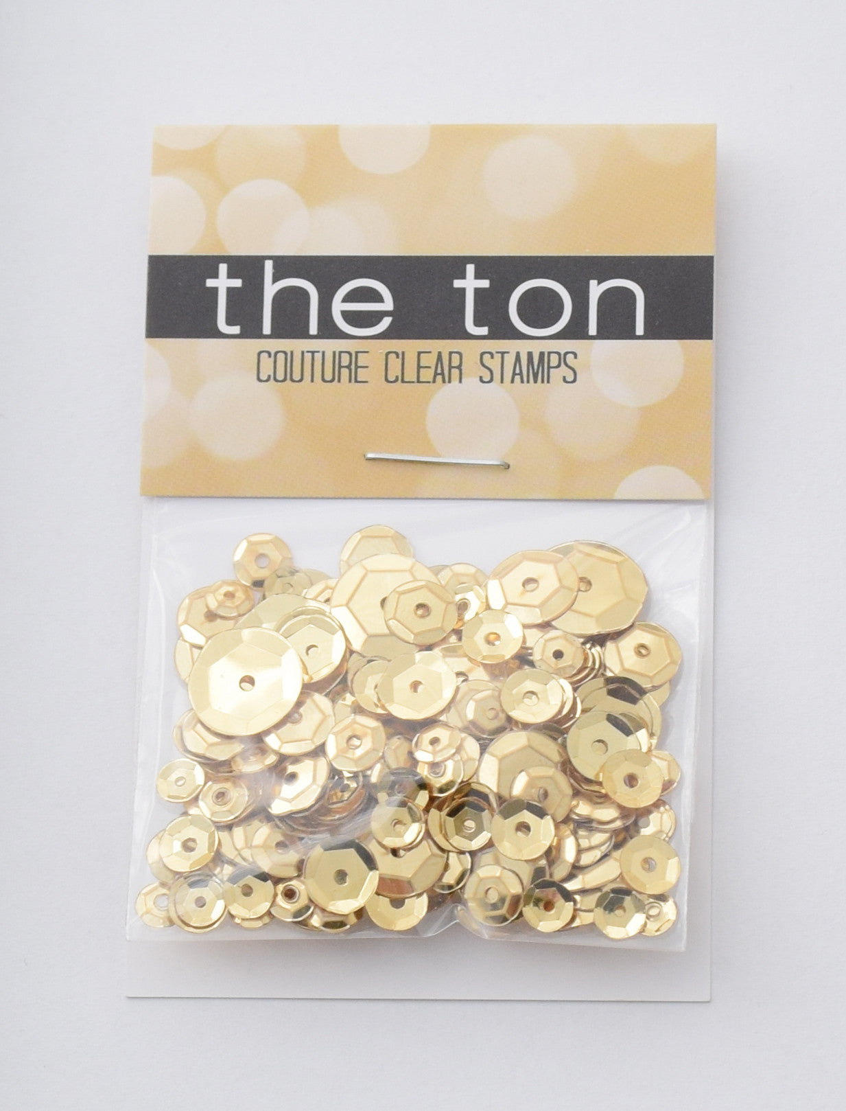 Medallion Gold Sequins - 10mm, 8mm, 6mm, 5mm, 4mm, MIXED