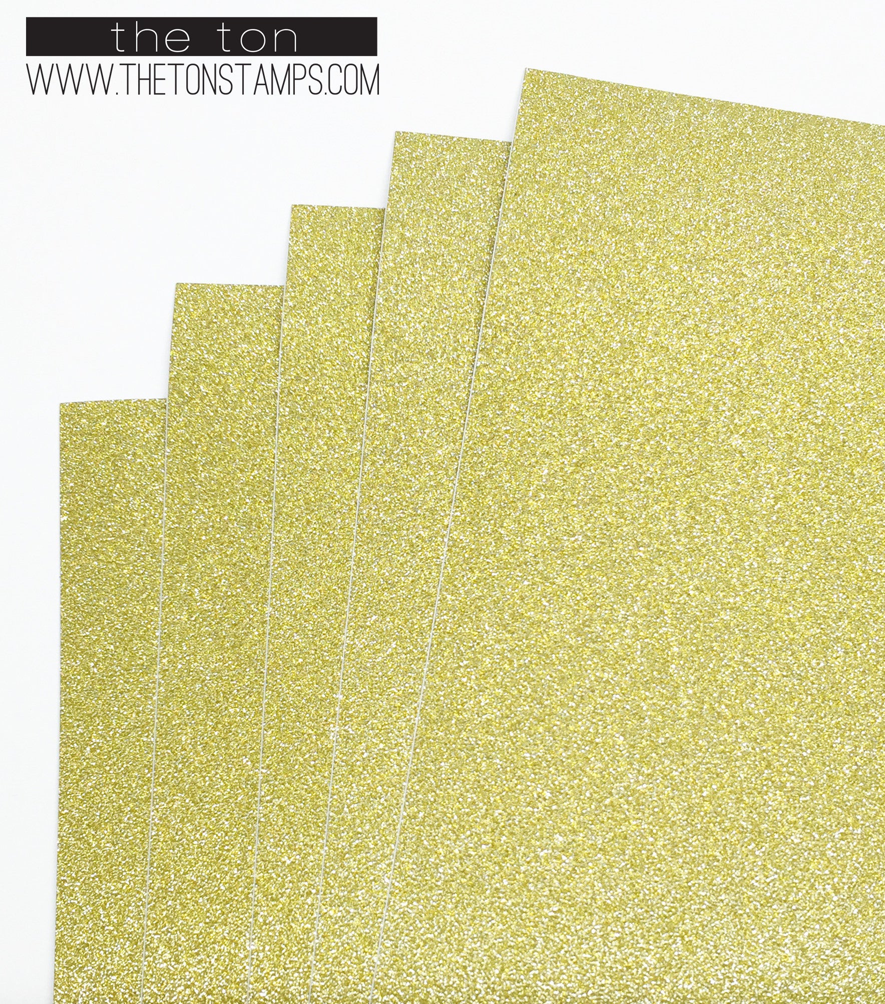 Adhesive Glitter Paper - Gold