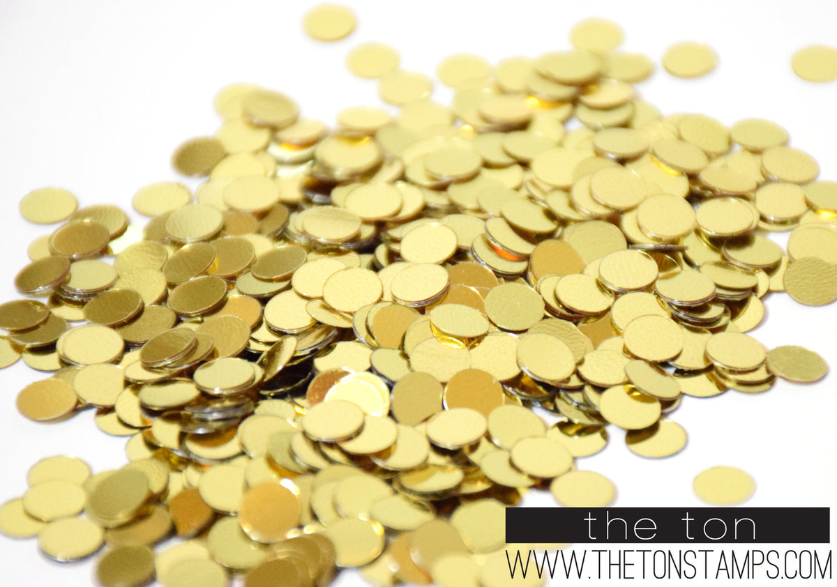 Round Confetti - Gold