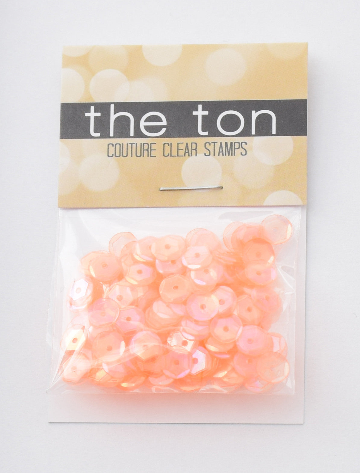 Guava Shortcake Sparkling Clear Sequins - 8, 6, 5, 4mm, Mixed