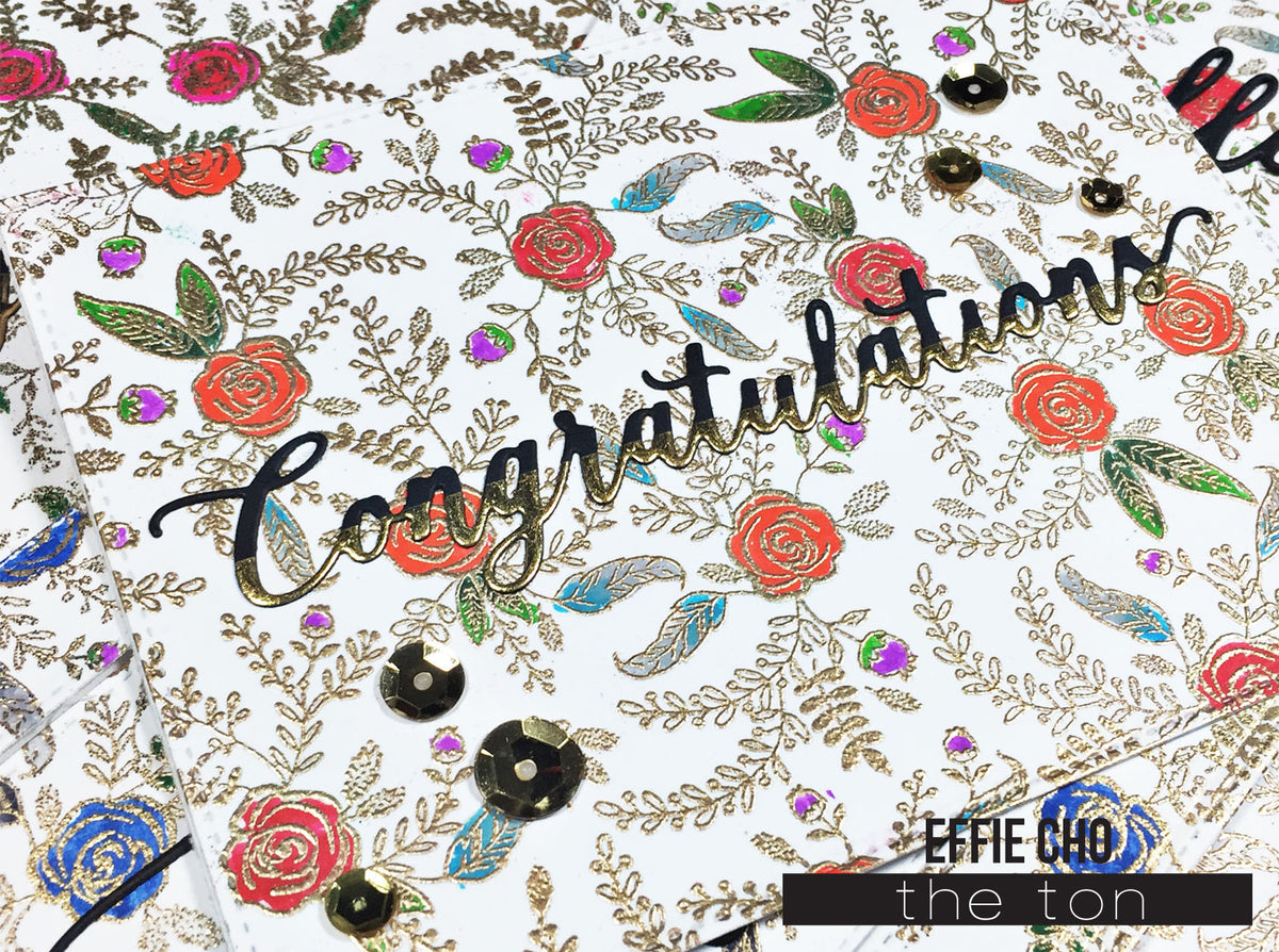 Folk Art Florals Cling Background