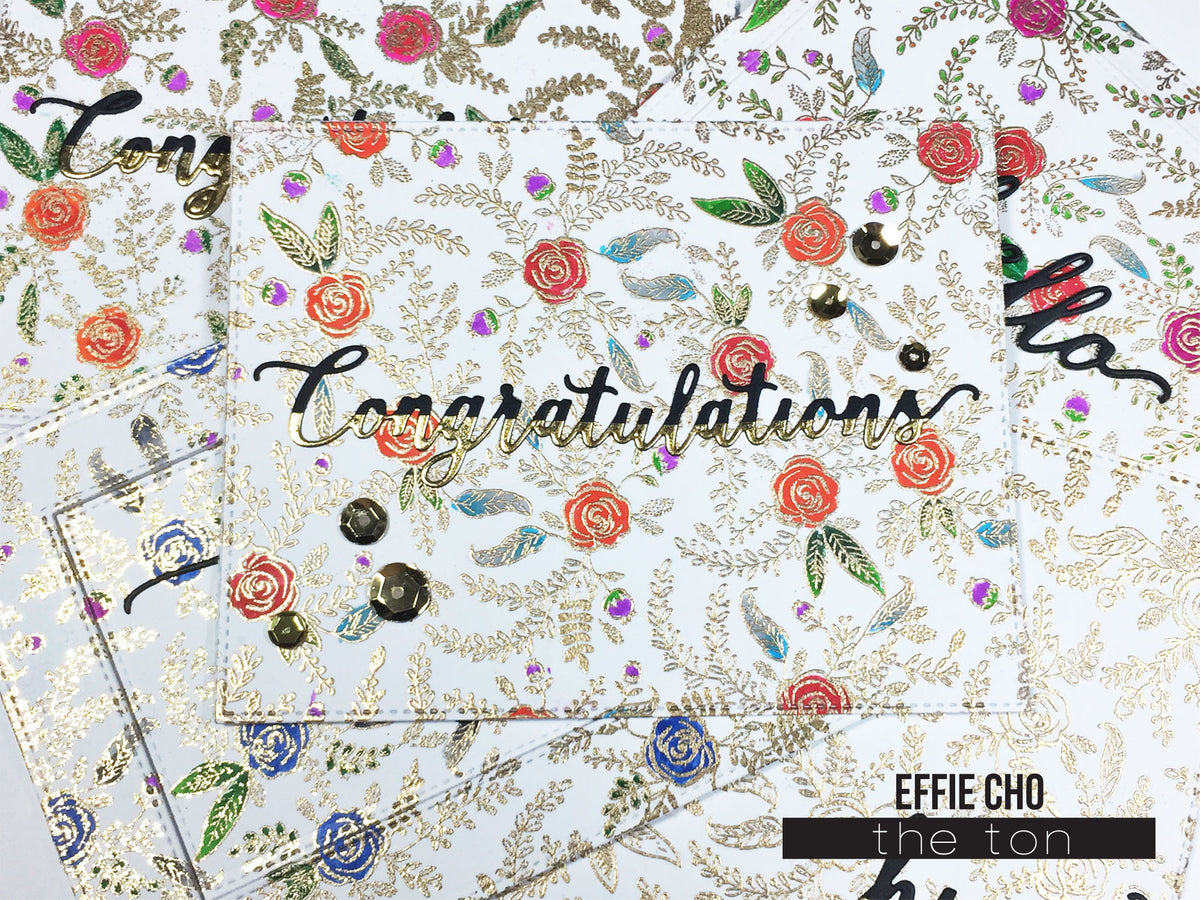 Folk Art Florals Cling Background