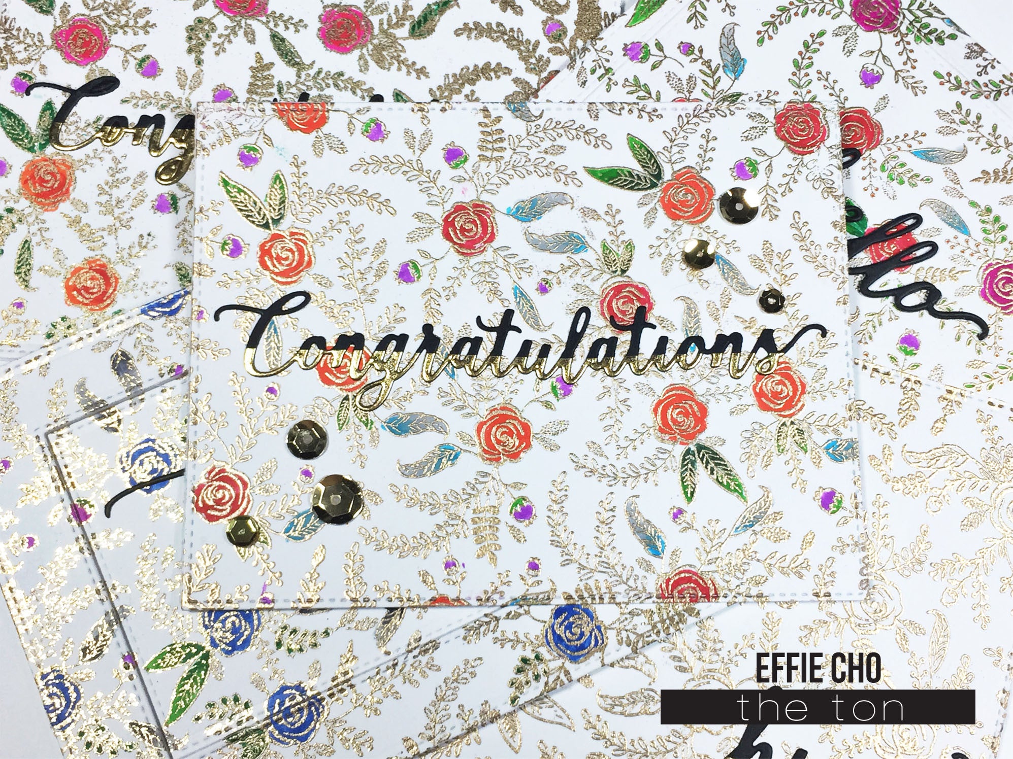 Folk Art Florals Cling Background