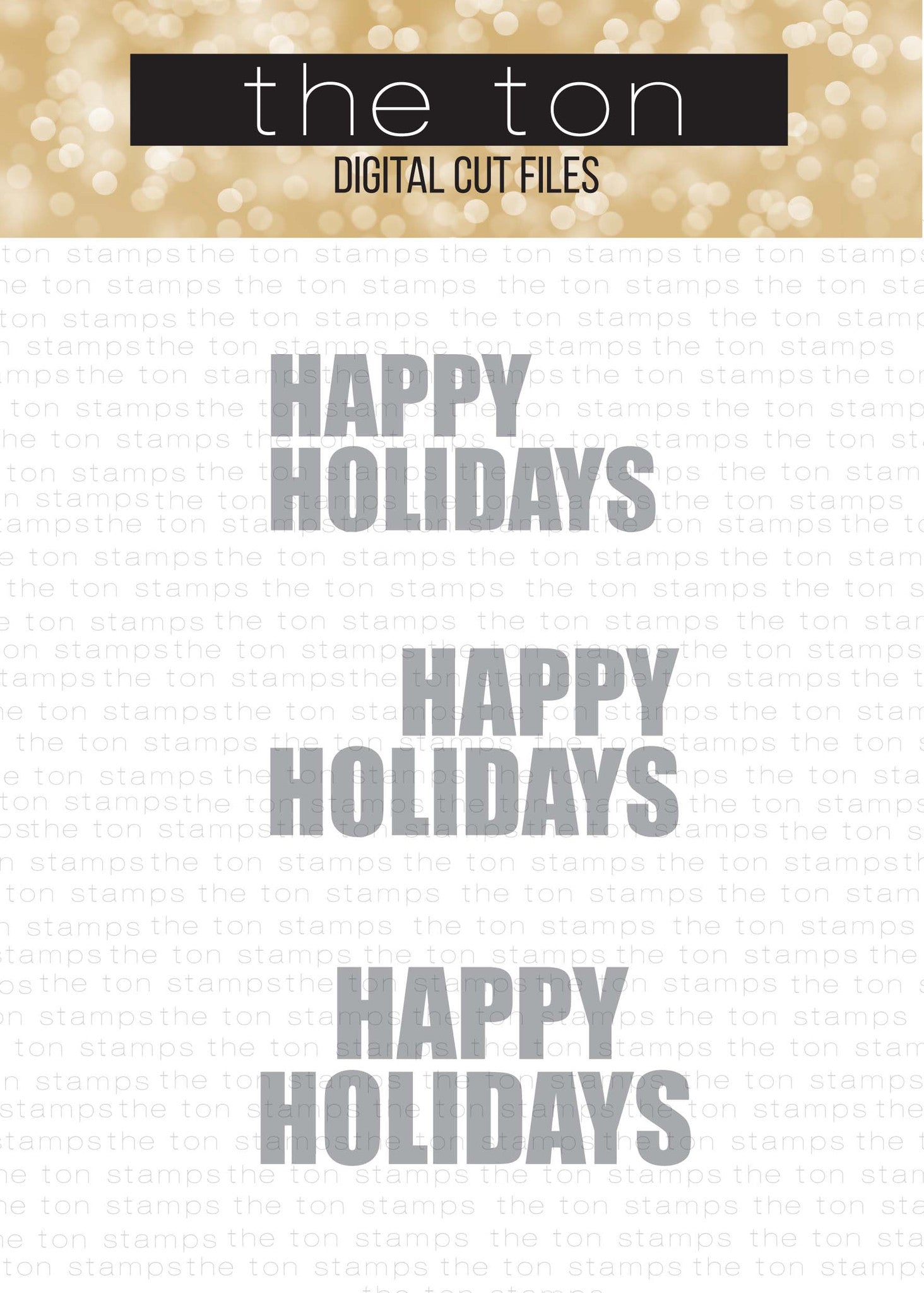 Happy Holidays Large SVG Cut Files Set