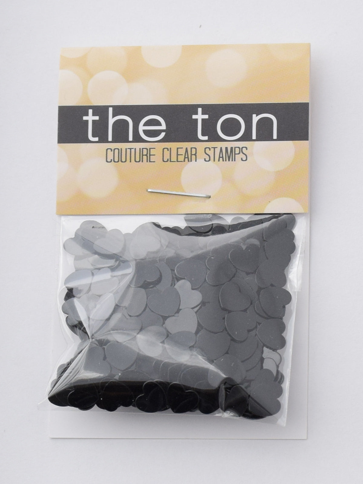 Heart Confetti - Black