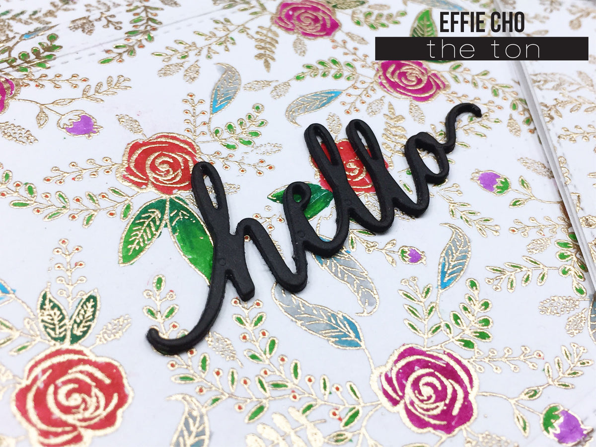 Folk Art Florals Cling Background