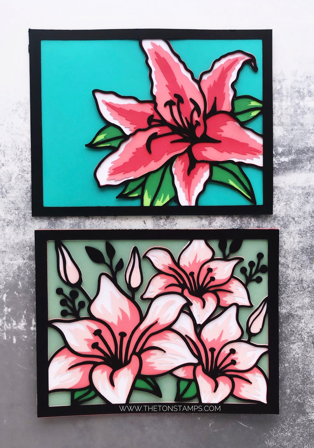 Fresh Layered Lily Bundle SVG Cut File