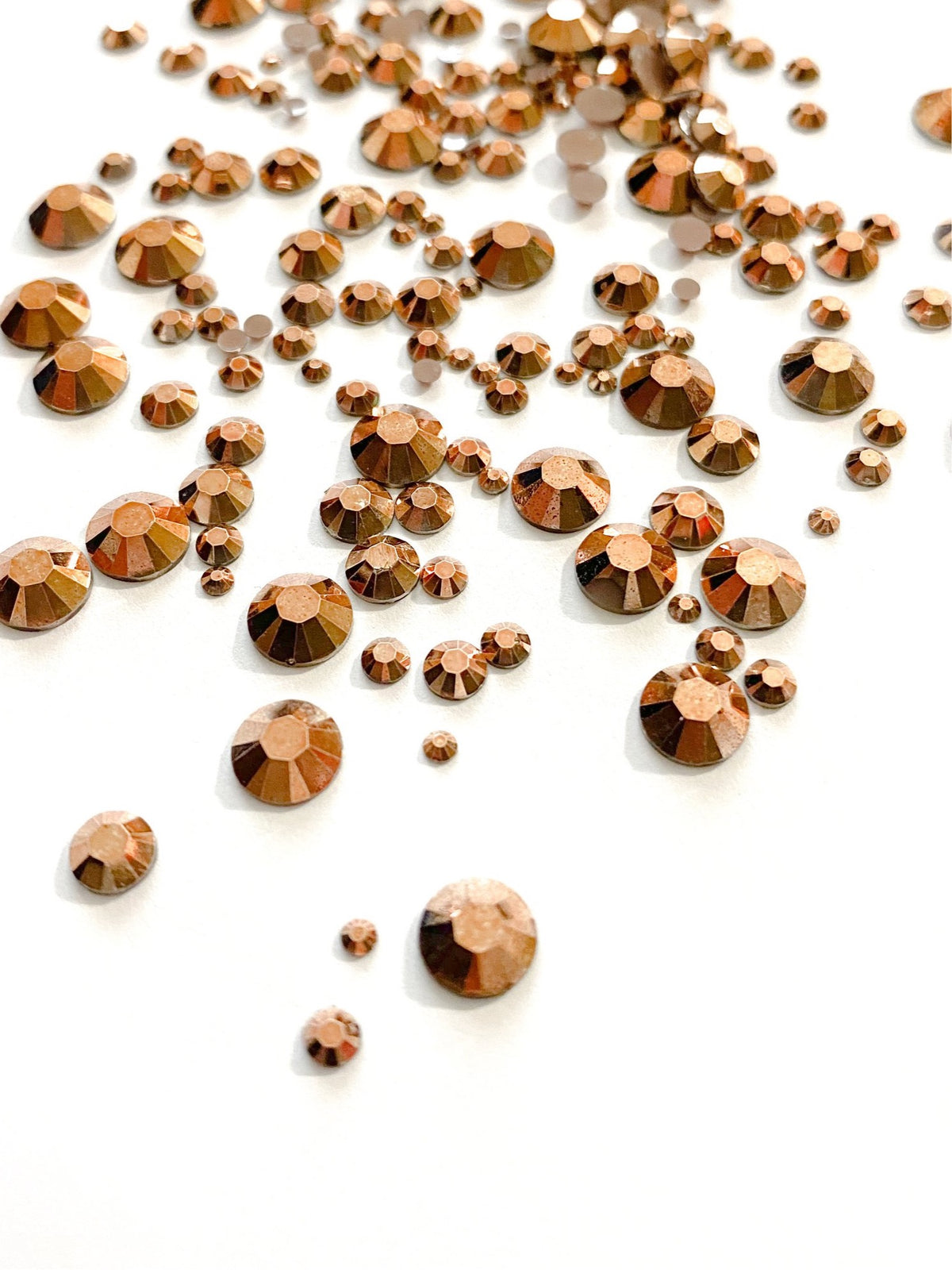 Rhinestones Mixed - Metallic Rose Gold Opaque | The Ton