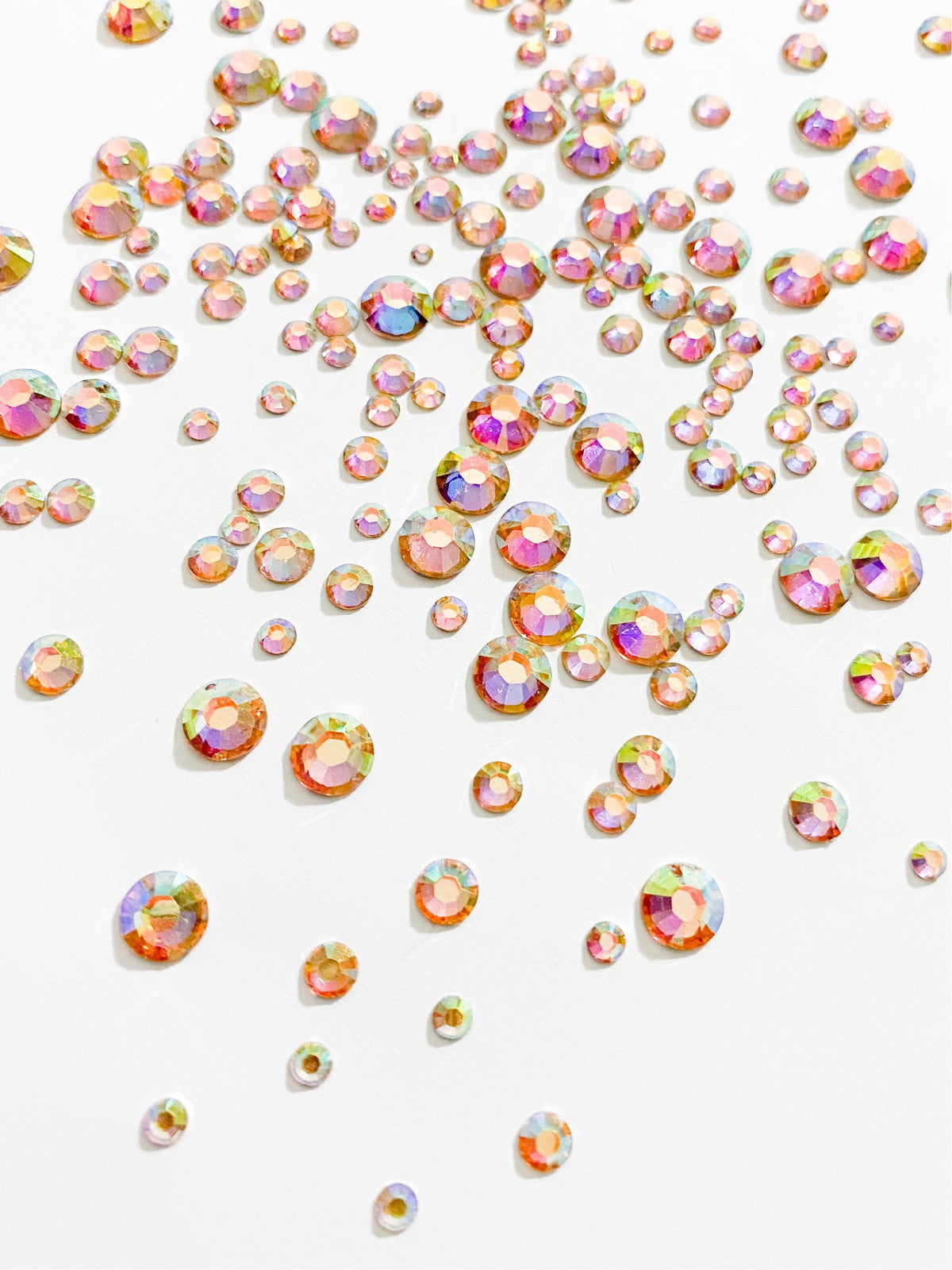 Rhinestones Mixed - Gold Rainbow Opaque