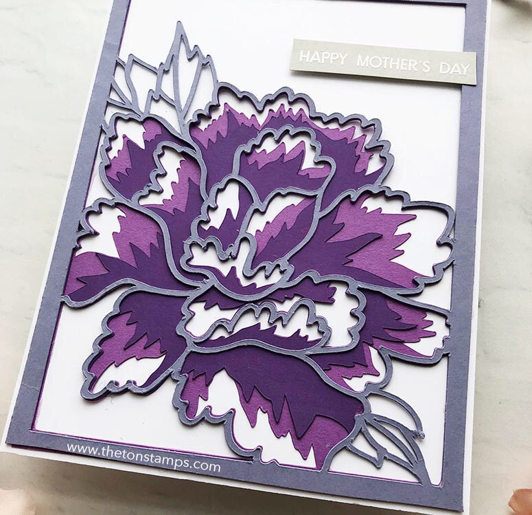 Peony Layering Coverplates SVG Cut File