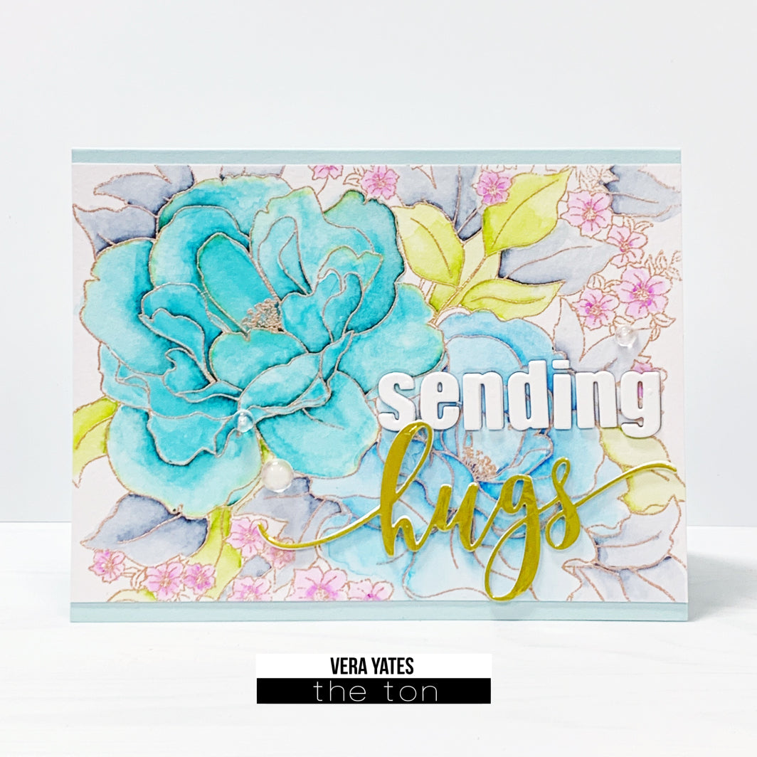 Love and Hugs Word Plate Dies