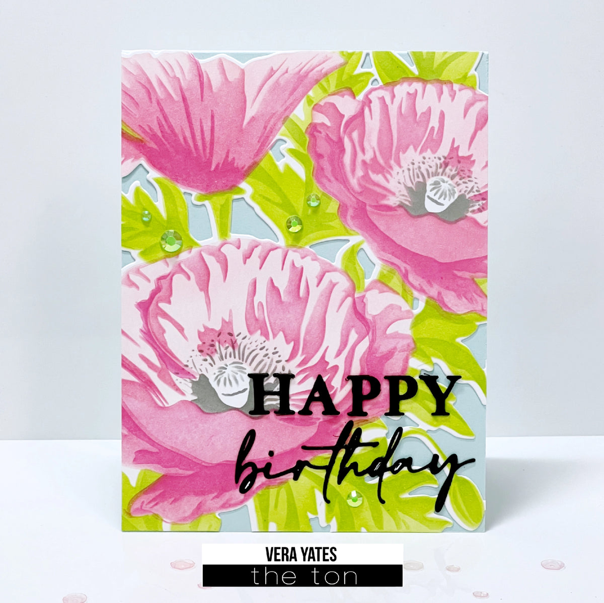 Gleaming Poppies Layering Stencils