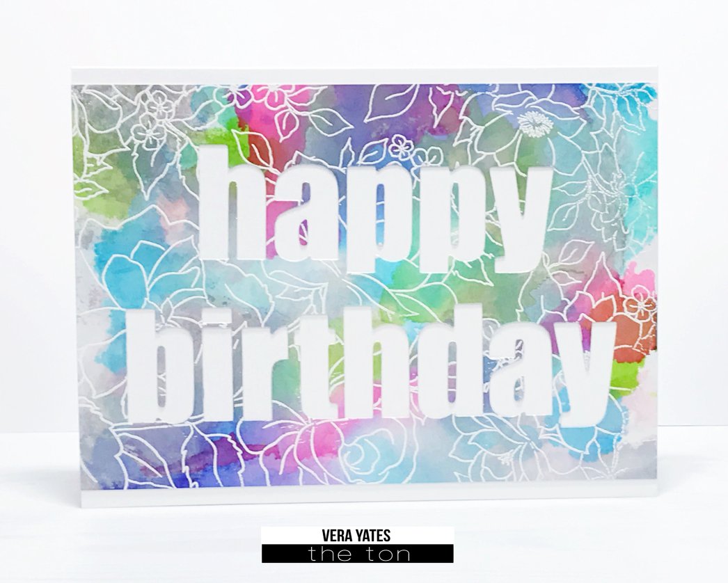 Bold General Greeting Word Plate Dies