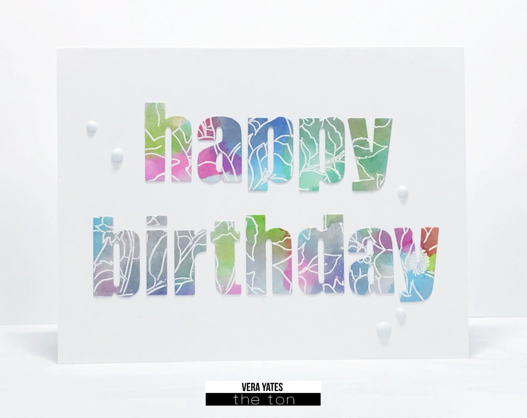 Bold General Greeting Word Plate Dies
