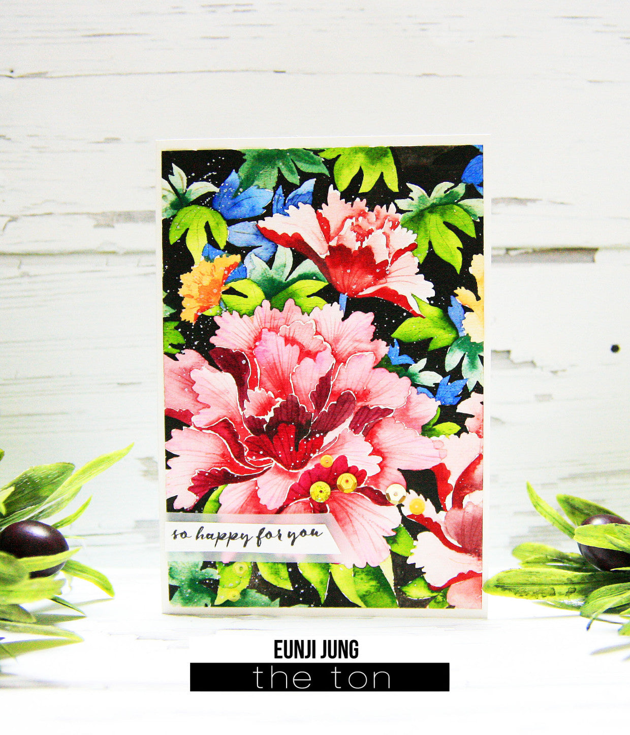 Blooming Peony Garden Cling Background