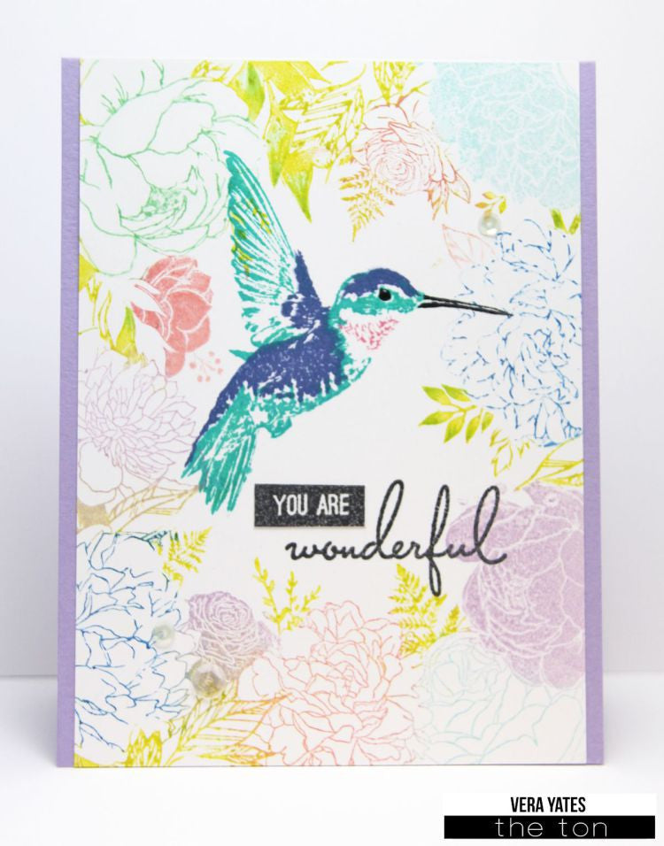 Floral Border Cling Background
