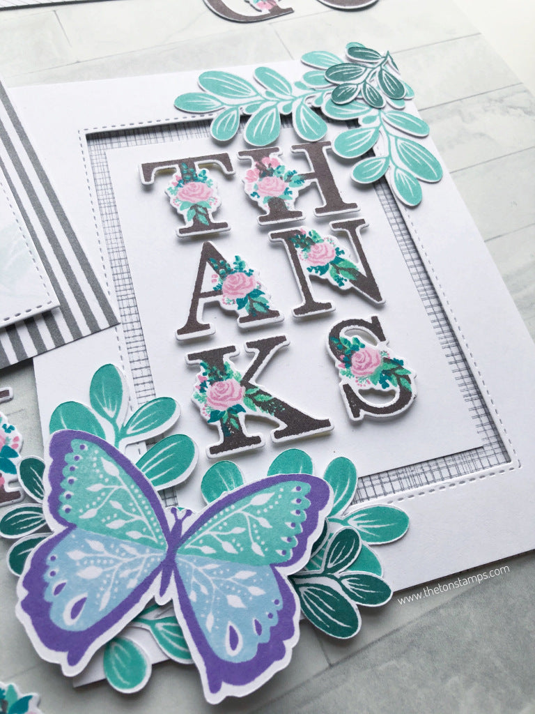 Layered Floral Alpha Stamps