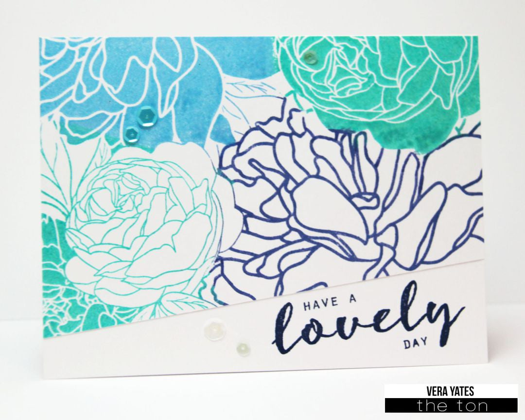 Peony Garden Cling Background