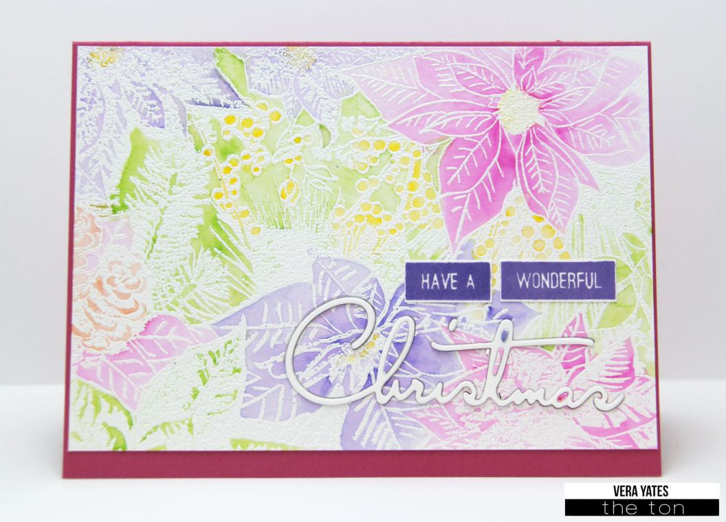 Poinsettia Garden Cling Background