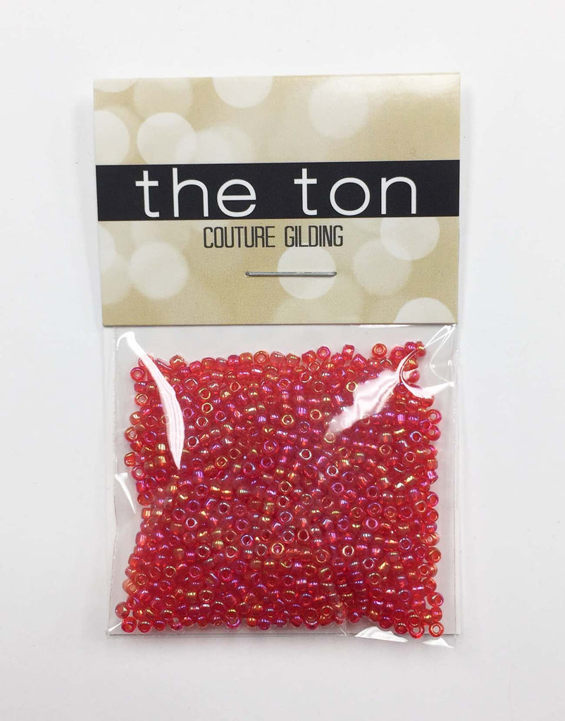 Iridescent Cherry Seed Beads