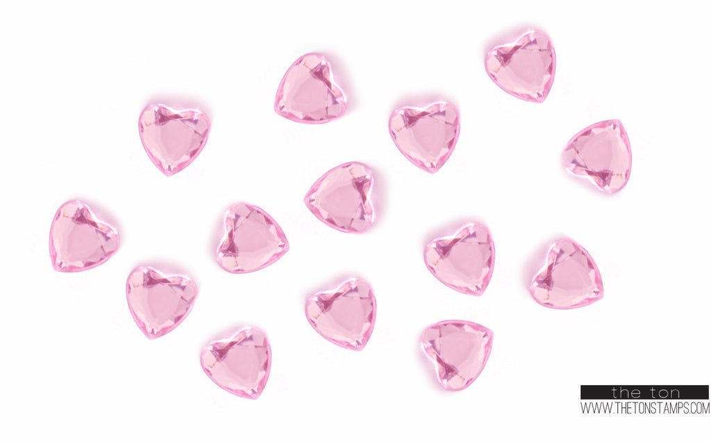 Light Pink Heart Gems
