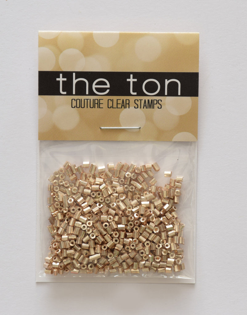 Light Gold Bugle Beads