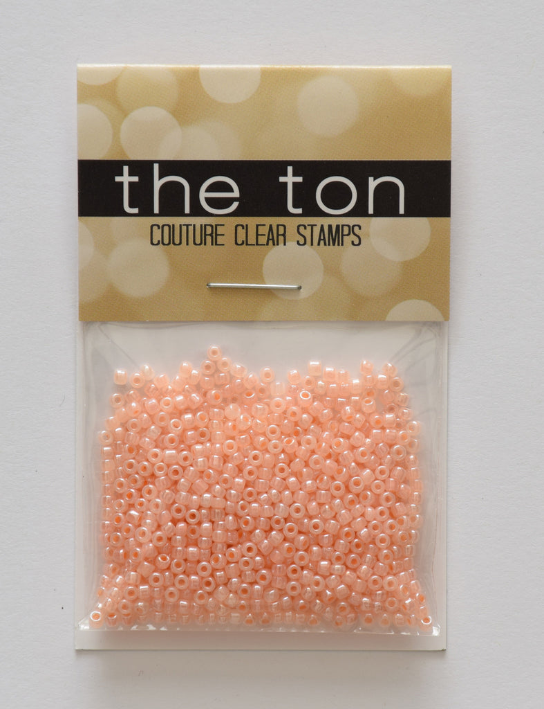 Light Peach Pearl Seed Beads