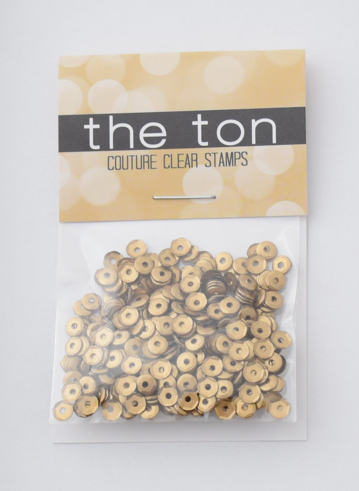Matte Gold Sequins - 10, 8, 6, 5, 4mm, MIXED