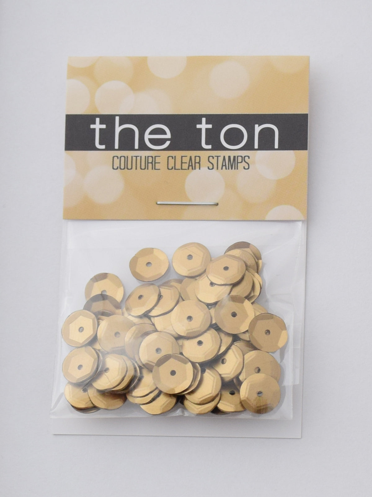 Matte Gold Sequins - 10, 8, 6, 5, 4mm, MIXED