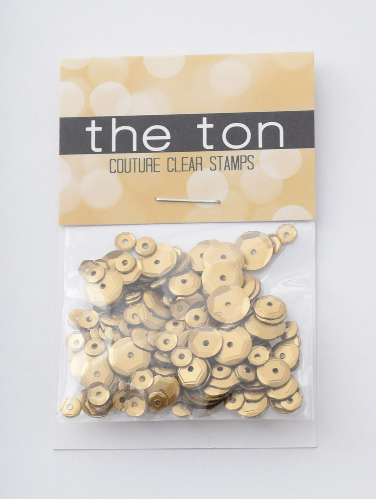 Matte Gold Sequins - 10, 8, 6, 5, 4mm, MIXED