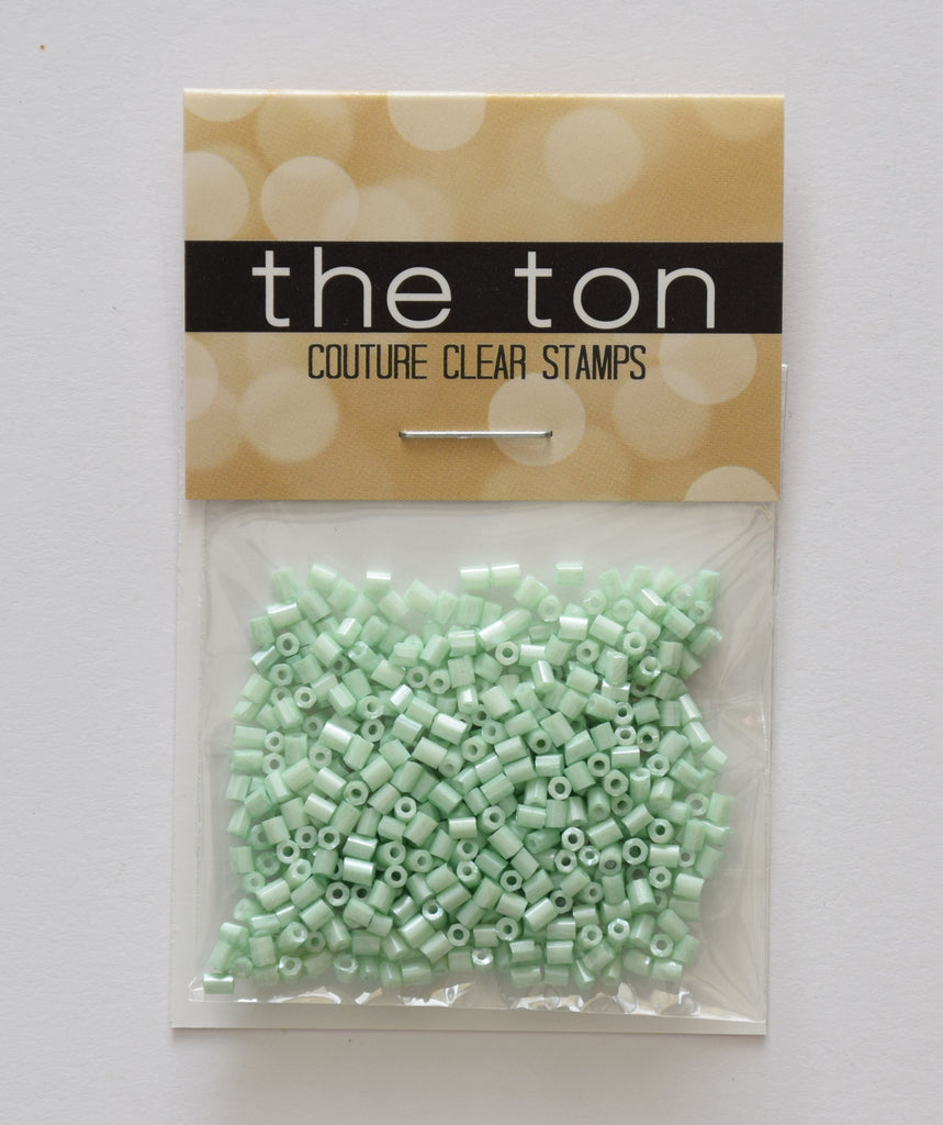 Jade Green Matte Bugle Beads