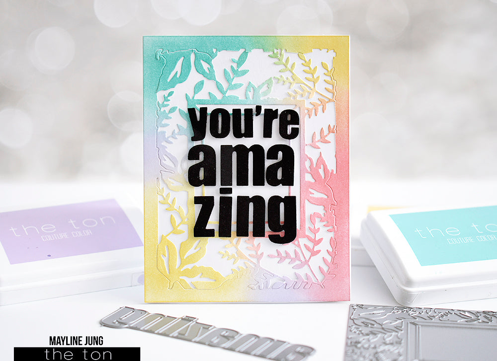 Bold Amazing Greeting Word Plate Dies