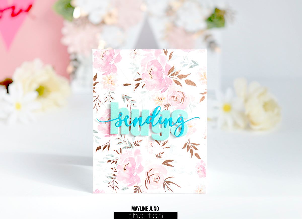 Love and Hugs Word Plate Dies