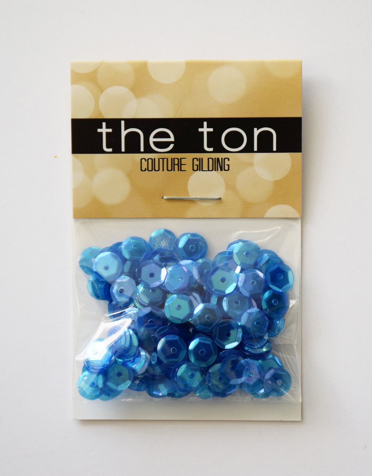 Mercedes Blue Sparkling Clear Sequins - 8, 6, 5, 4mm, Mixed