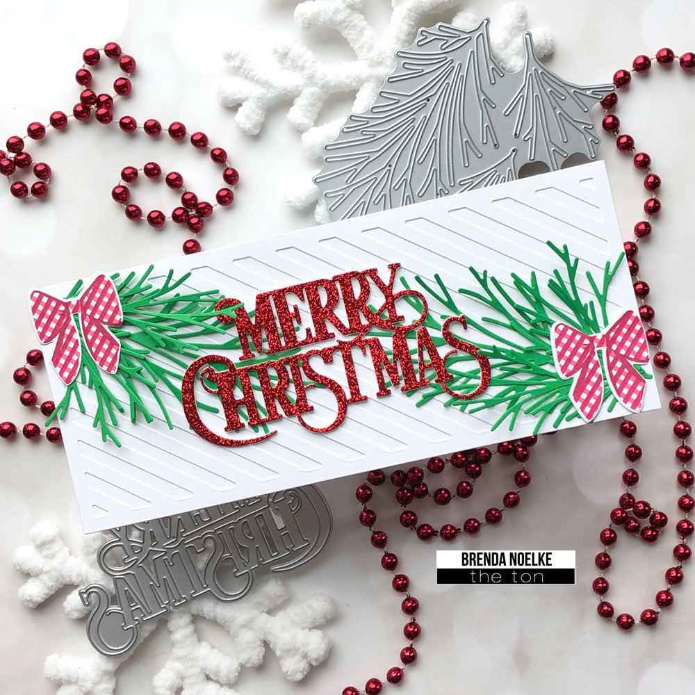 Merry Christmas Sentiment Die