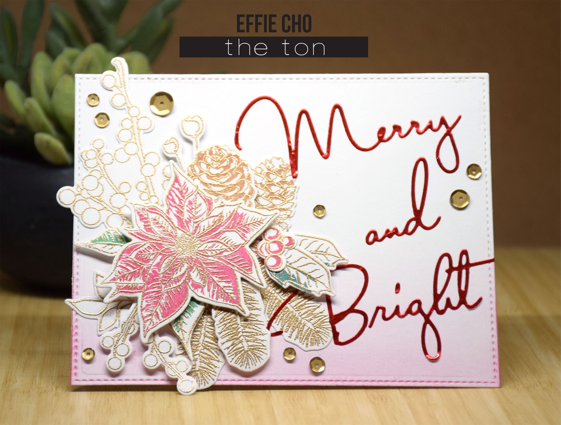 Fresh Cut Poinsettias Outlines