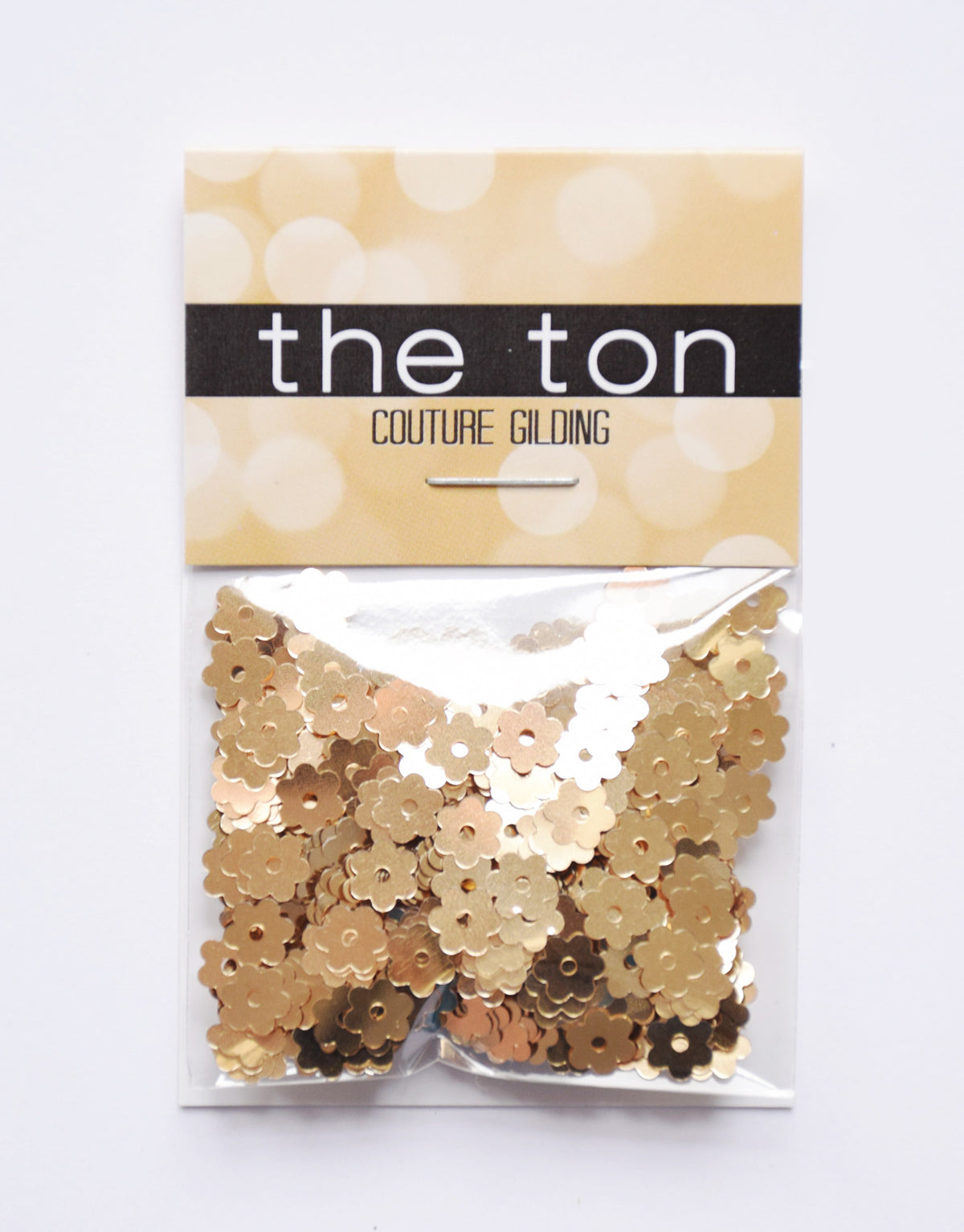 Warm Gold Posie Flora Sequins