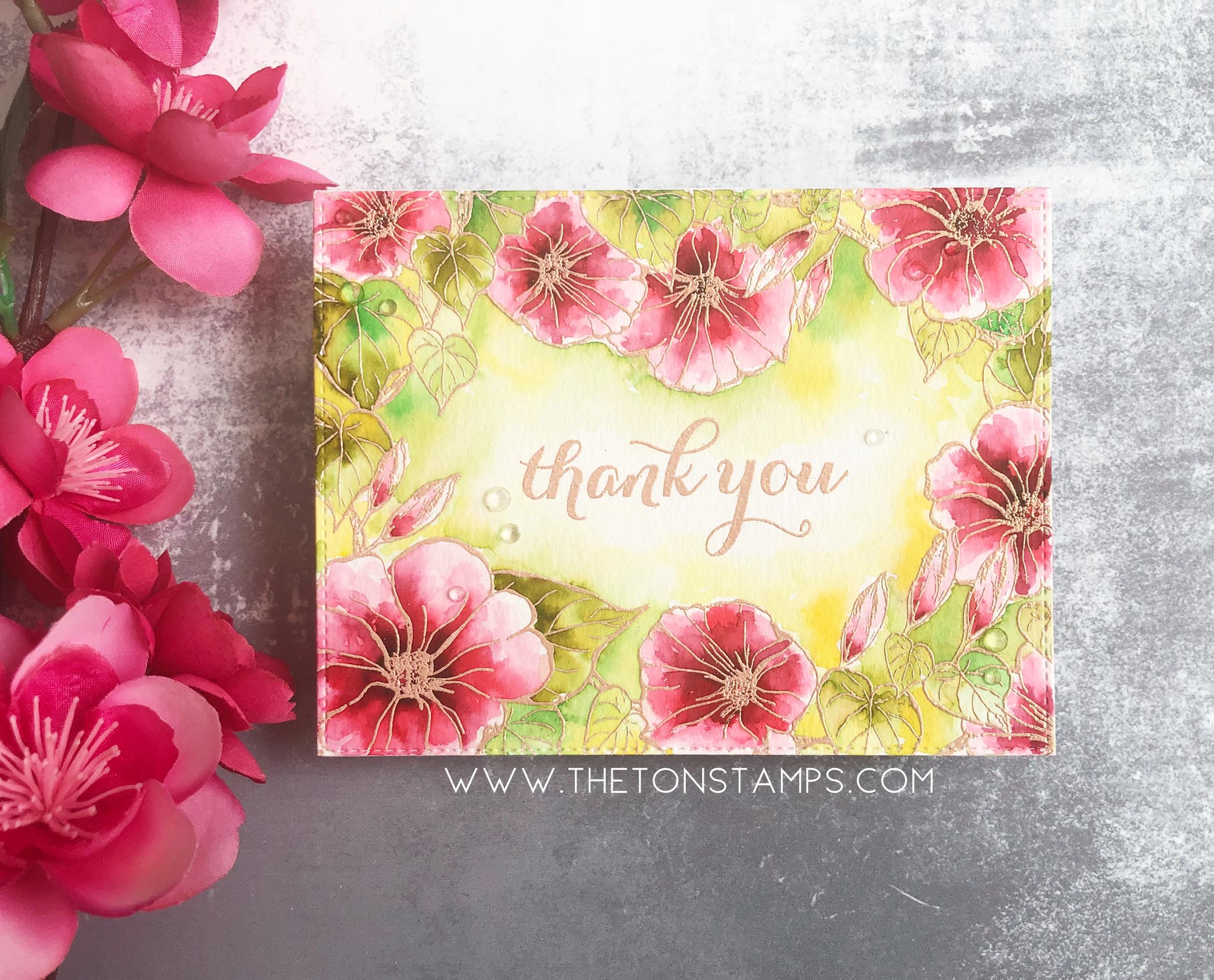 Morning Glory Border Cling Background