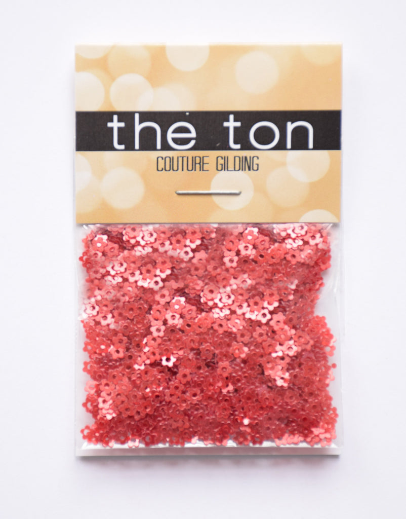 Red Mini Flora Sequins