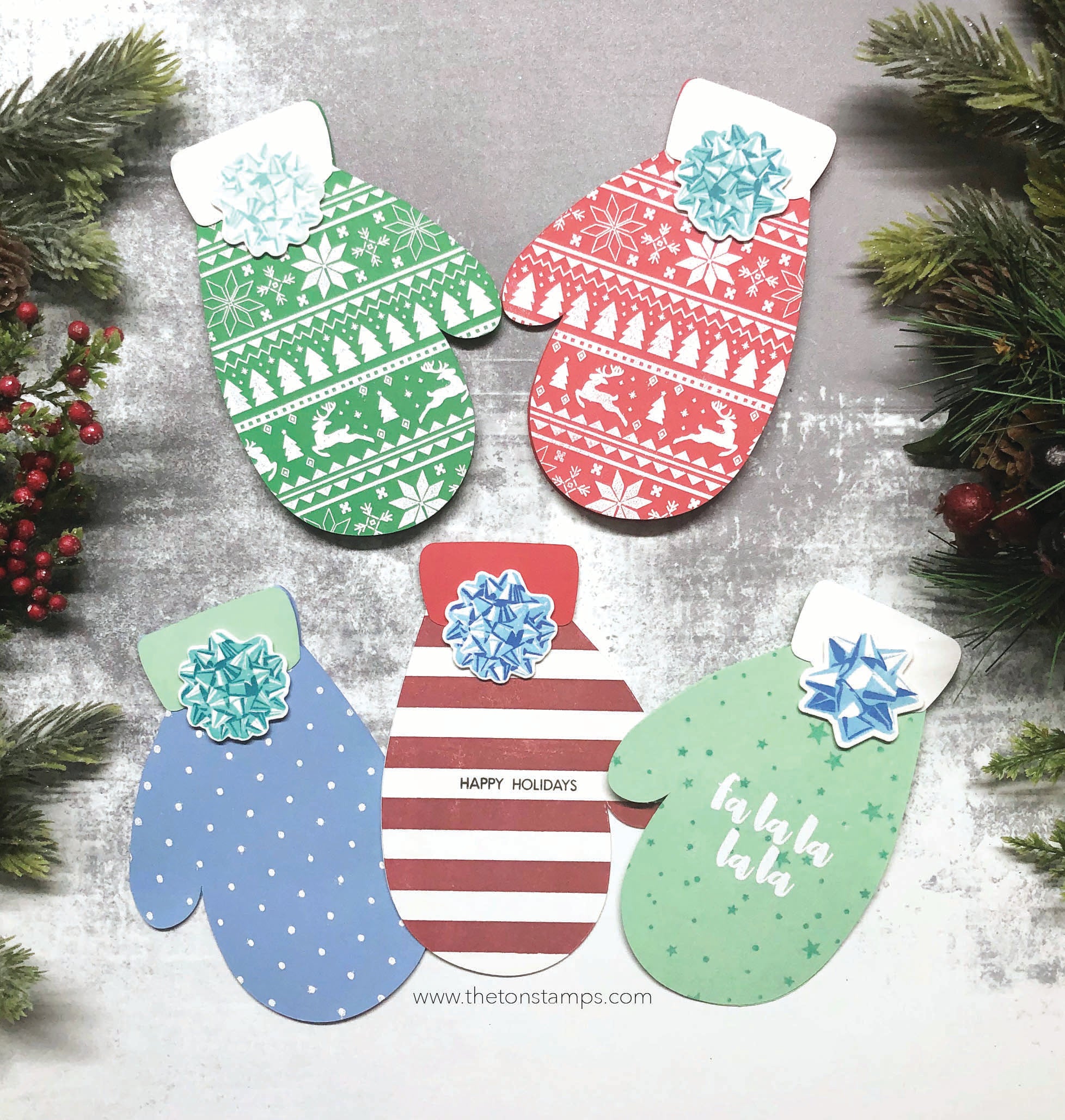 Mitten Cardbase SVG Cut File