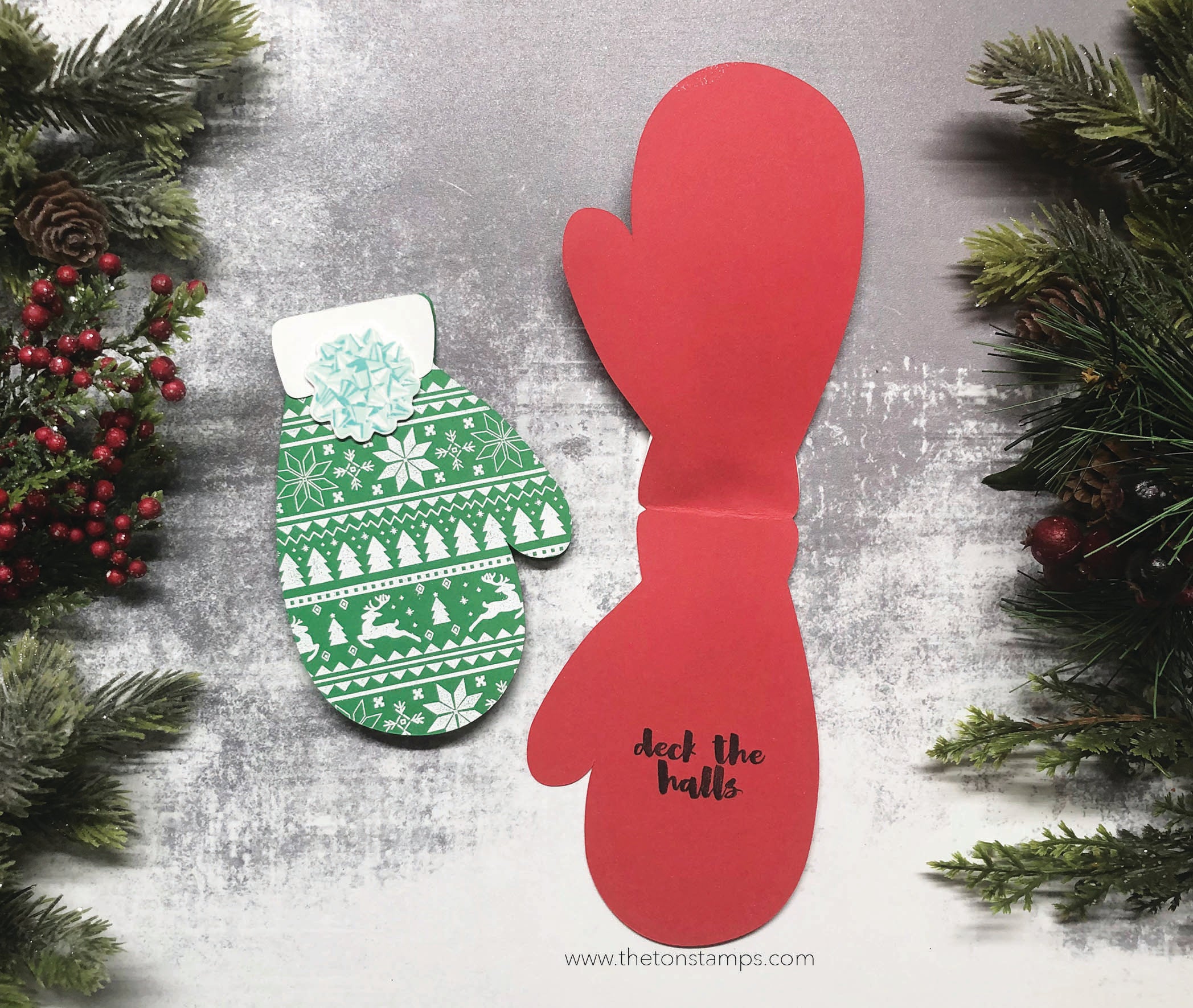 Mitten Cardbase SVG Cut File