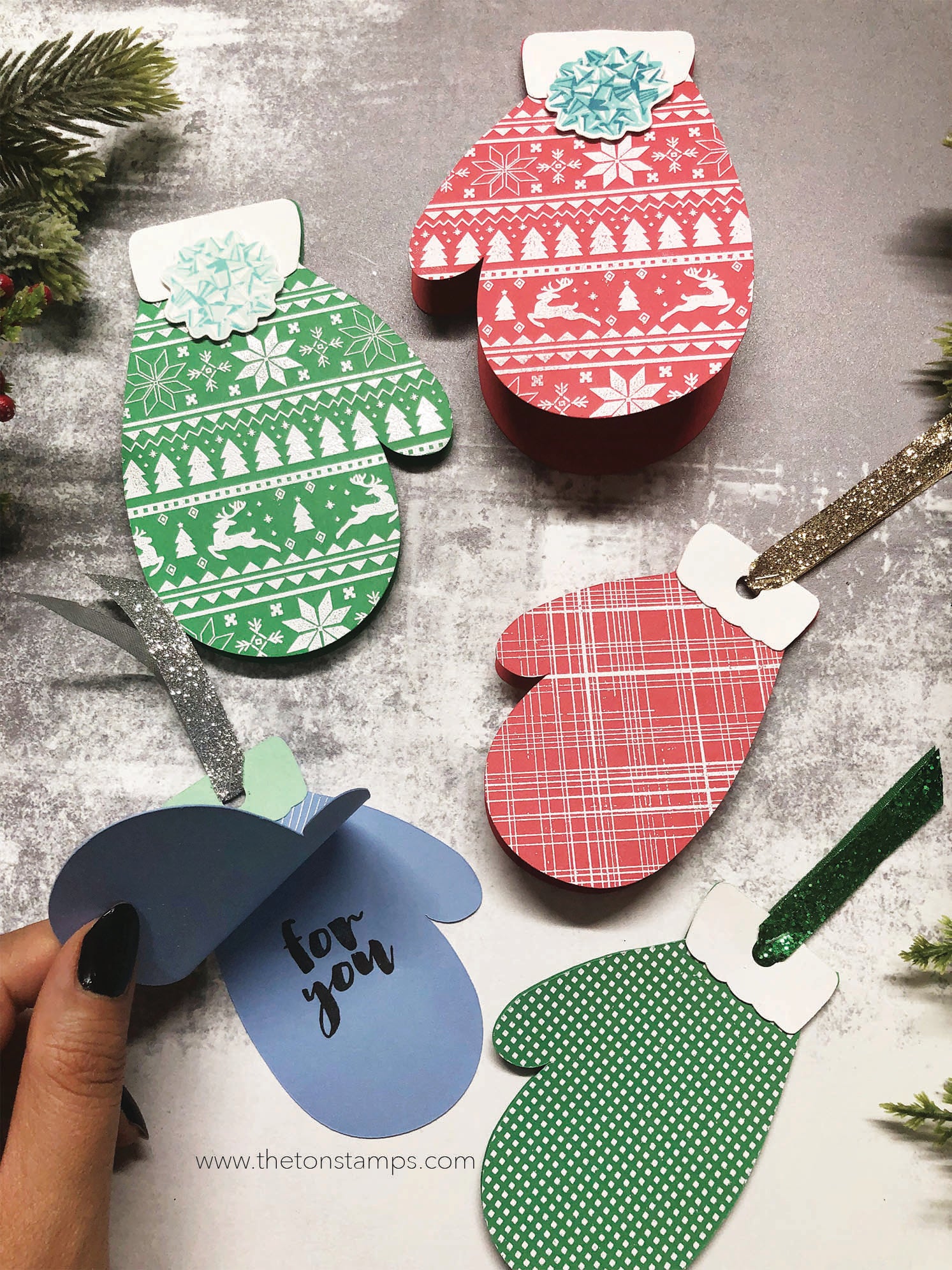 Mitten Cardbase SVG Cut File