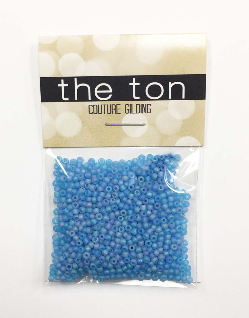 Ocean Blue Opal Seed Beads