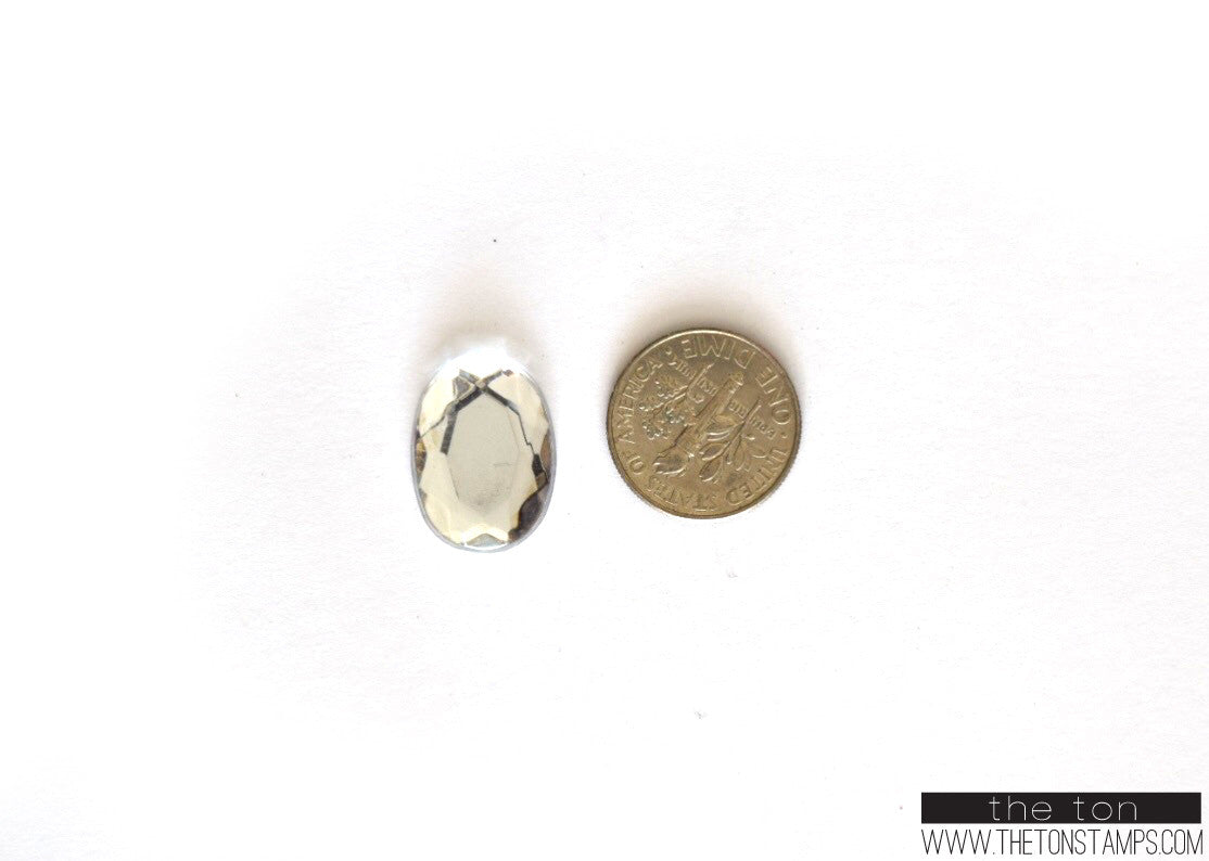 Silver Oval Gems
