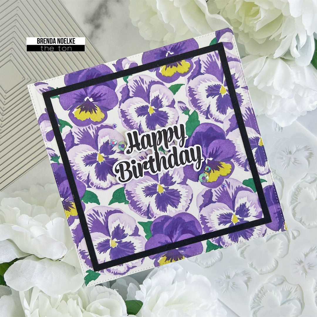 Pretty Pansies Background Layering Stencils