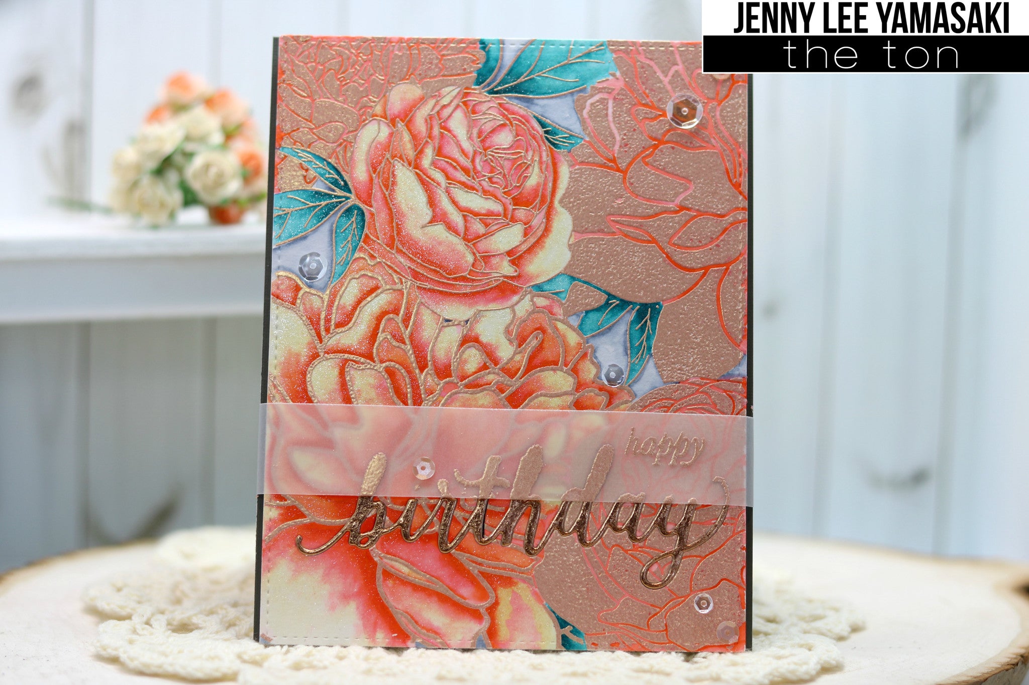 Peony Garden Cling Background