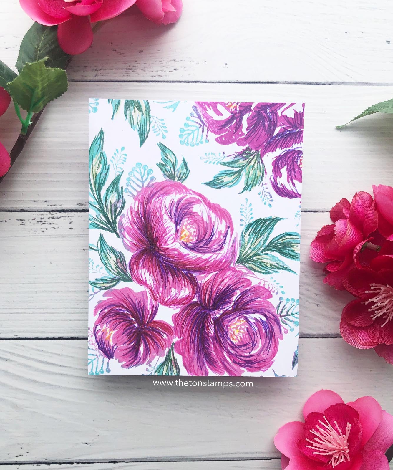 Peony Fields Cling Background
