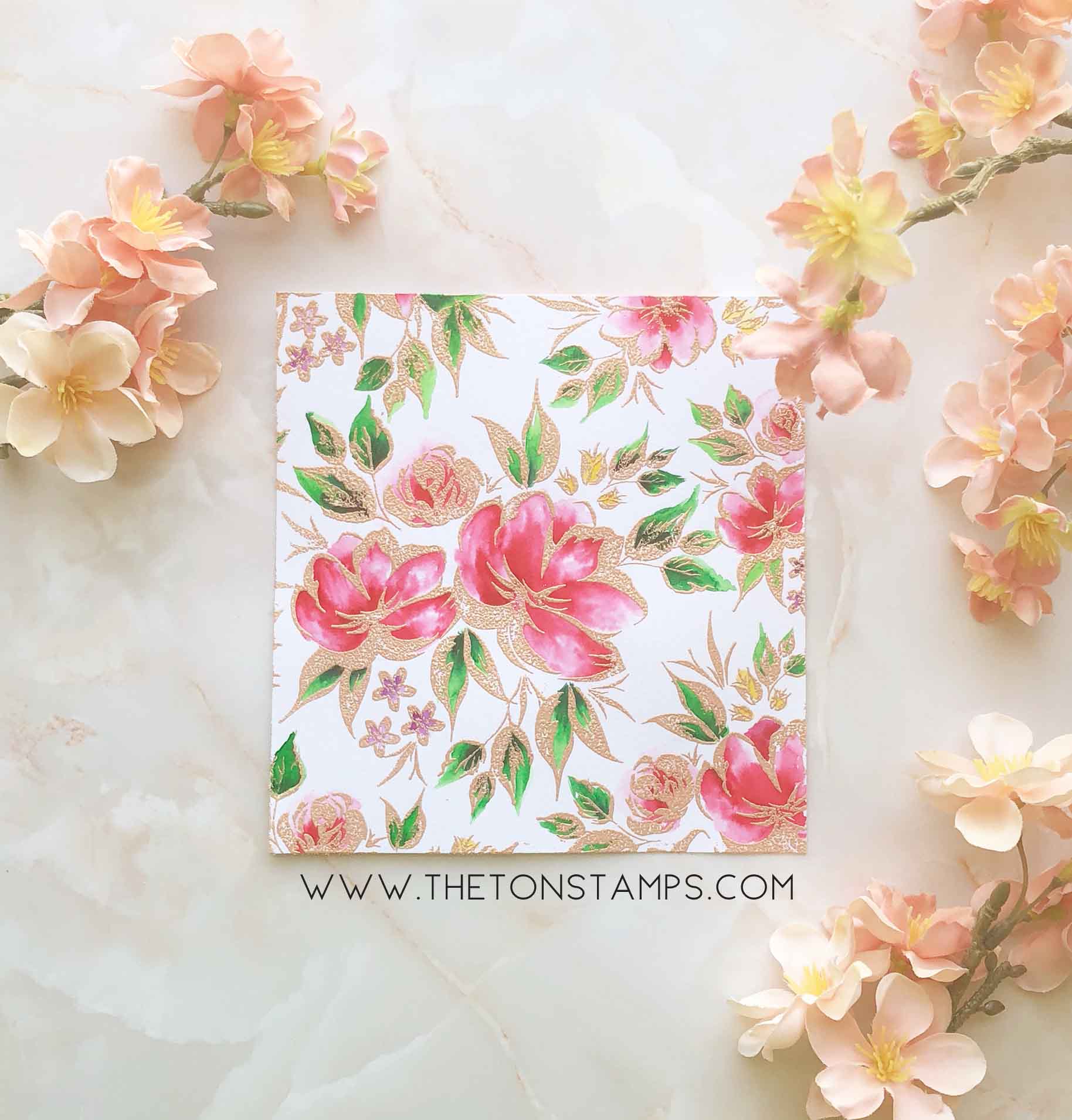 Peony Terrace Cling Background